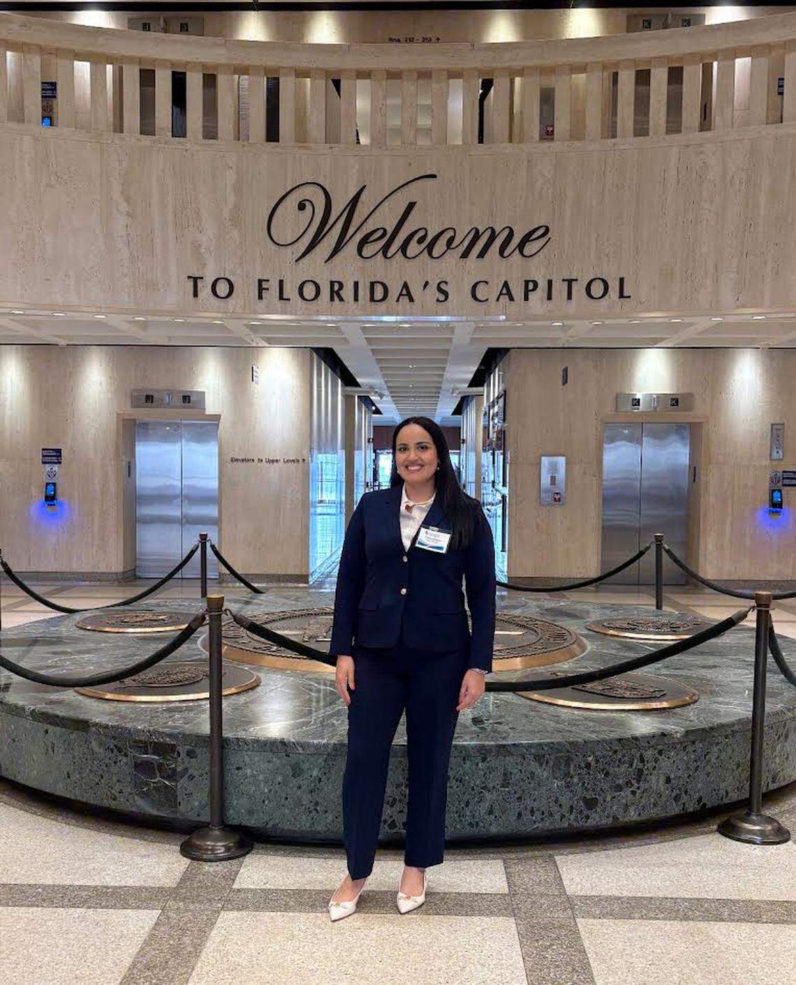 Keiser nursing student Liliana Marquez during her trip to Tallahassee.