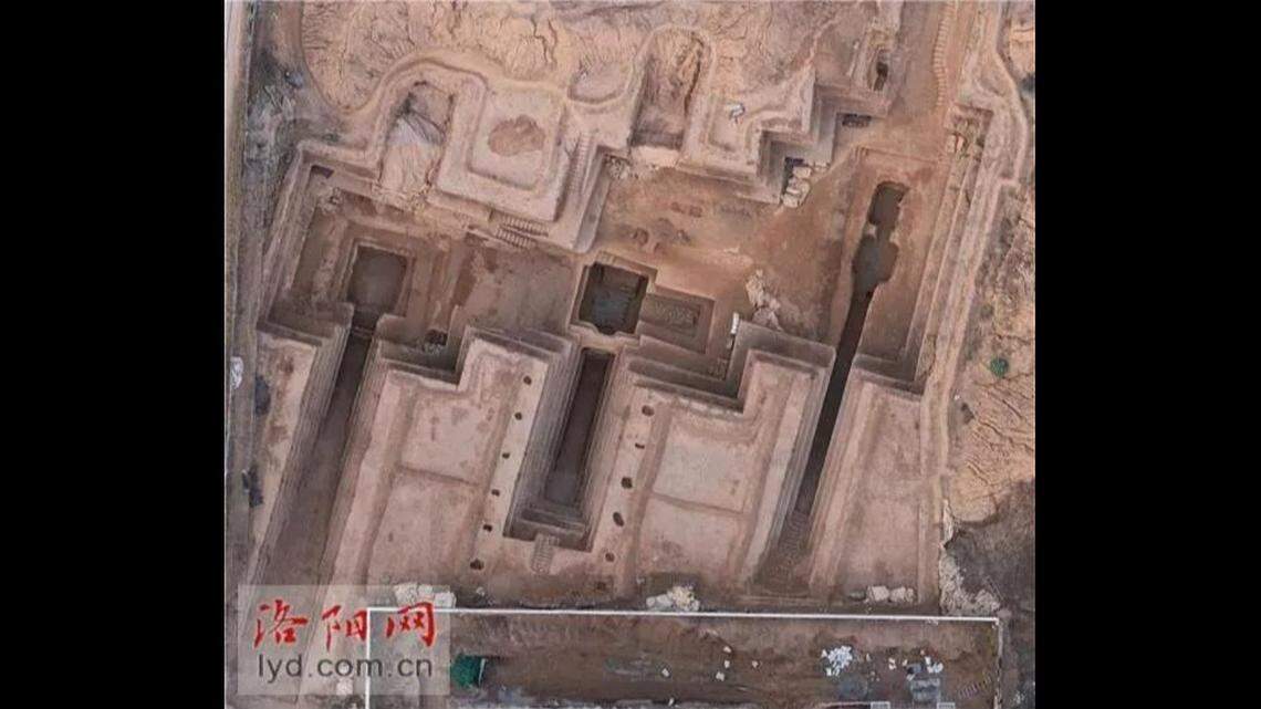 Archaeologists in China discovered three ancient tombs filled with expensive treasures, officials said.