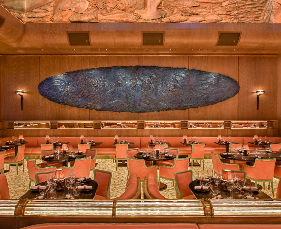 Another view of the dining room at Sexy Fish Miami in Brickell.