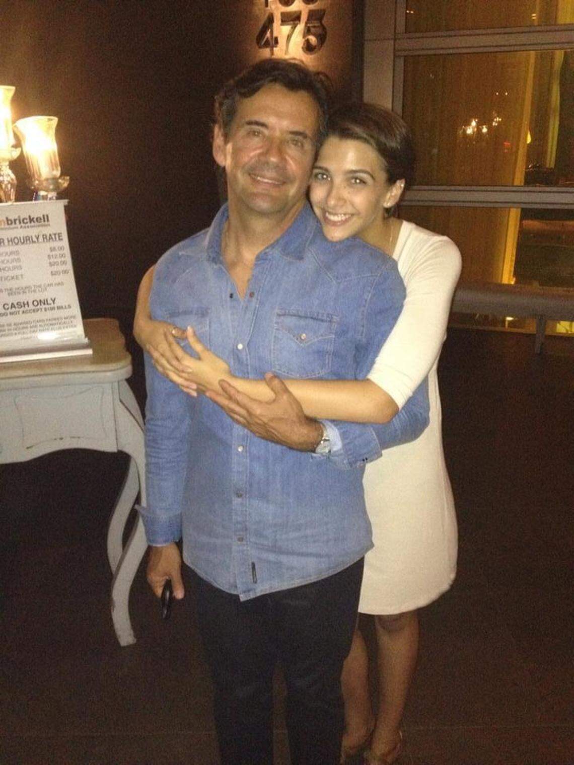 Michelle pictured with her father, Oresme ‘Gil’ Guerra.