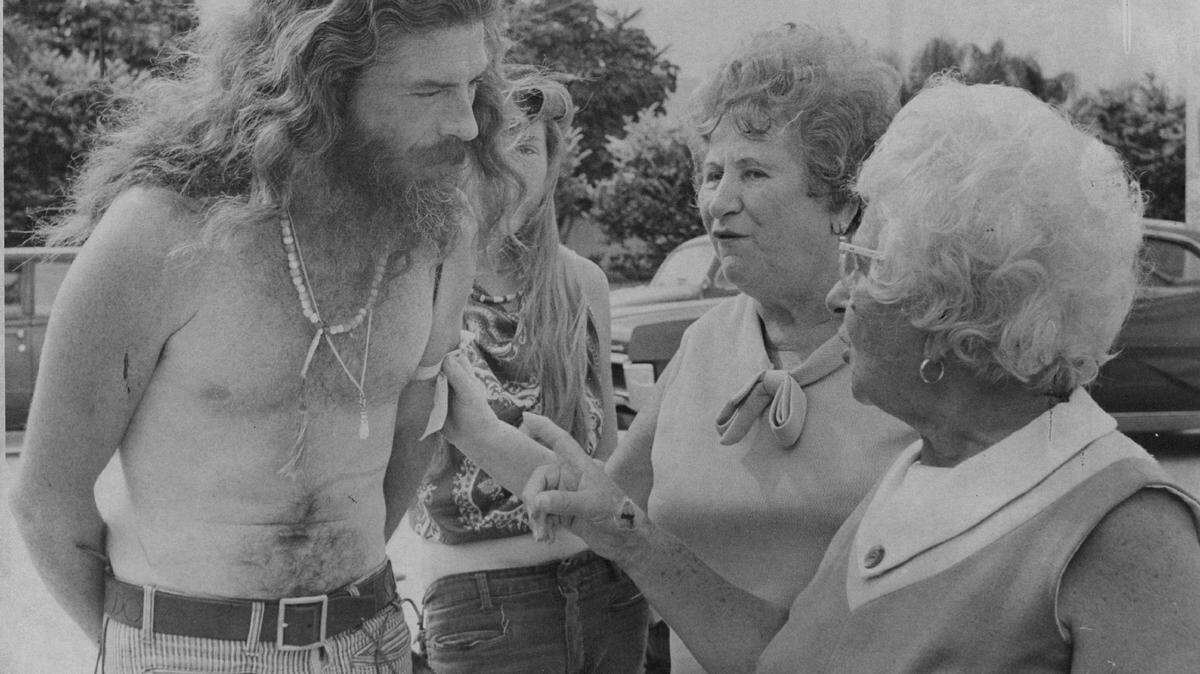 A meeting of different generations in the Miami area in 1969.