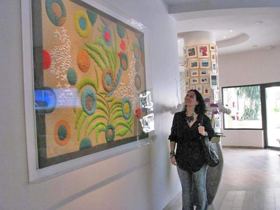 More than 600 Haitian works of art adorn the upscale Best Western Premier in Petionville. The hotel is a livable art gallery showcasing how Haitian art can be modern and Avant-garde, says designer Pascale Théard, who worked with more than 100 Haitian artists to create the art, furnishings and accent pieces for the hotel. 
