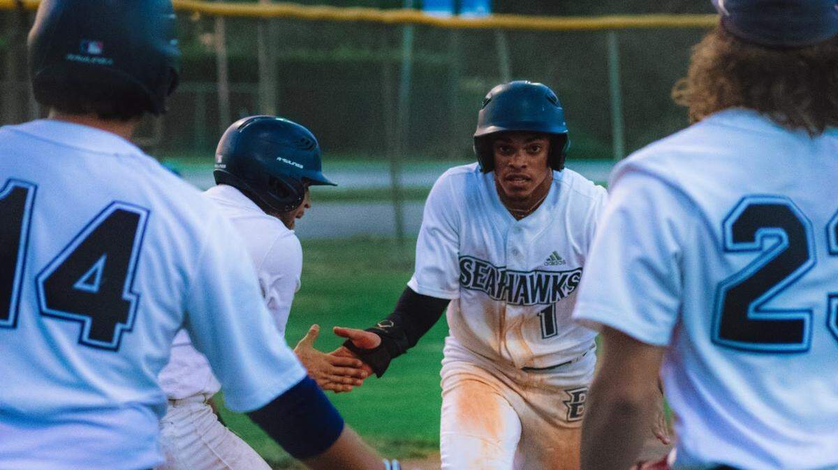 Jeissy De La Cruz celebrates a home run during the 2020 season, which might be Broward College’s last as a junior college baseball program. The school’s Board of Trustees will vote June 30 on whether to dissolve its athletic programs amid the COVID-19 pandemic.