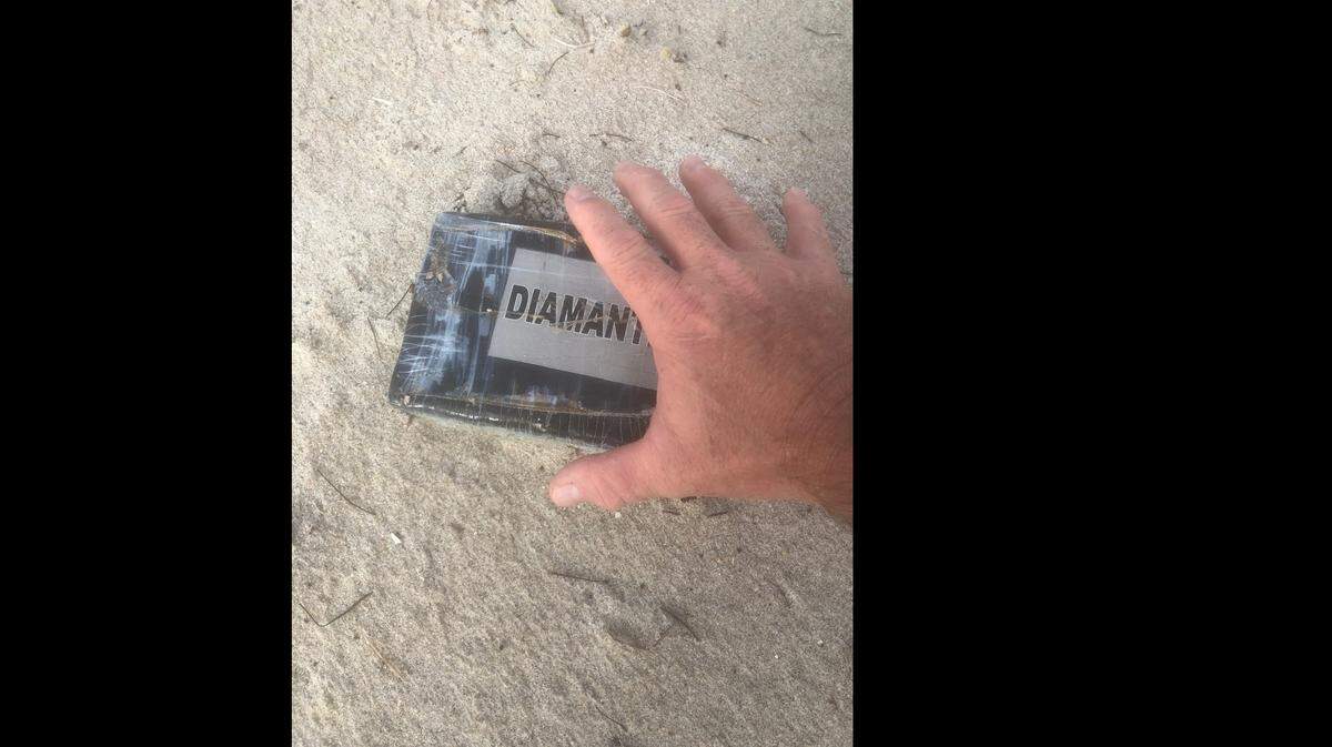 A brick of cocaine was found wrapped like a package on Paradise Beach Park Tuesday morning, according to the Melbourne Police Department.