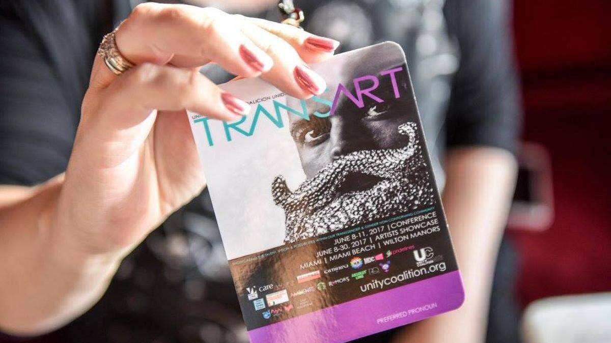 The 2019 TRANSART event will showcase the talent, vision and possibilities within the transgender and gender non-conforming artist community. This 2017 attendee pass shows an example of the artwork that year.