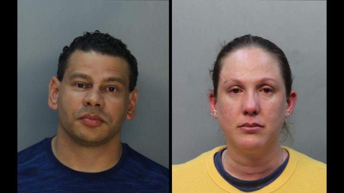 A Florida Highway Patrol trooper, Johan Garcia (left) and a woman, Liz Garcia (right), face a criminal charge for allegedly sexually abusing a minor, following allegations from a victim who came forward in Miami-Dade.