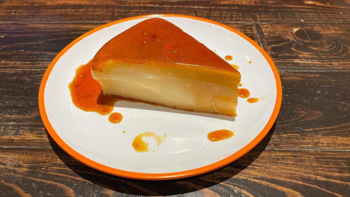 Smoked flan at Smoke & Dough in west Kendall