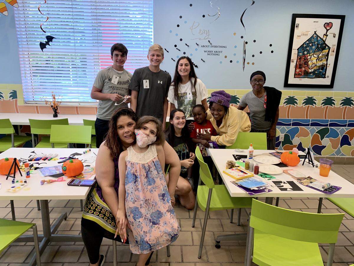 Members of Westminster Christian School’s Connect4Cancer Club recently visited the Ronald McDonald House in Miami to create Halloween arts and crafts with pediatric patients. Club members that participated, pictured above, include sophomores Christian Bosque, Devin Maier, Daniela Canales and Sophie Riviera.