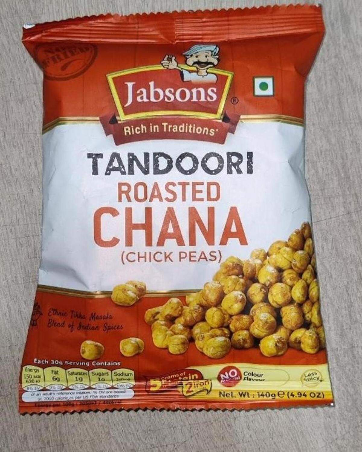 Jabsons Tandoori Roasted Chana (Chick Peas)