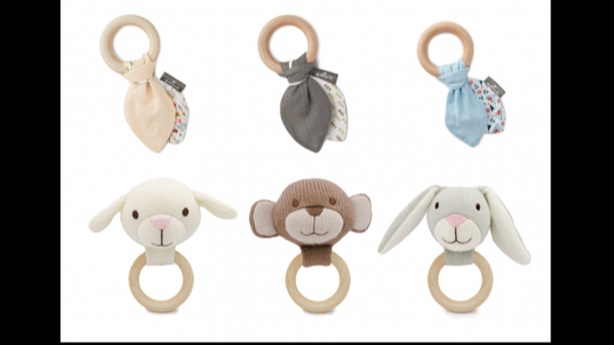 Some of Hallmark’s recalled teethers