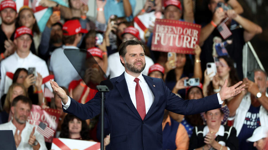 J.D. Vance visits Florida to rally the Republican base. Skeptics remain