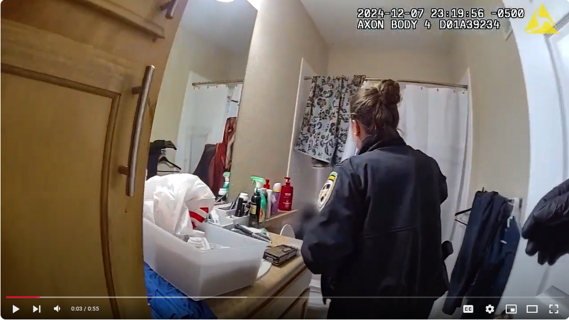 A welfare check at a Florida home ended with two deputies shooting an armed man in his bathtub, officials say.