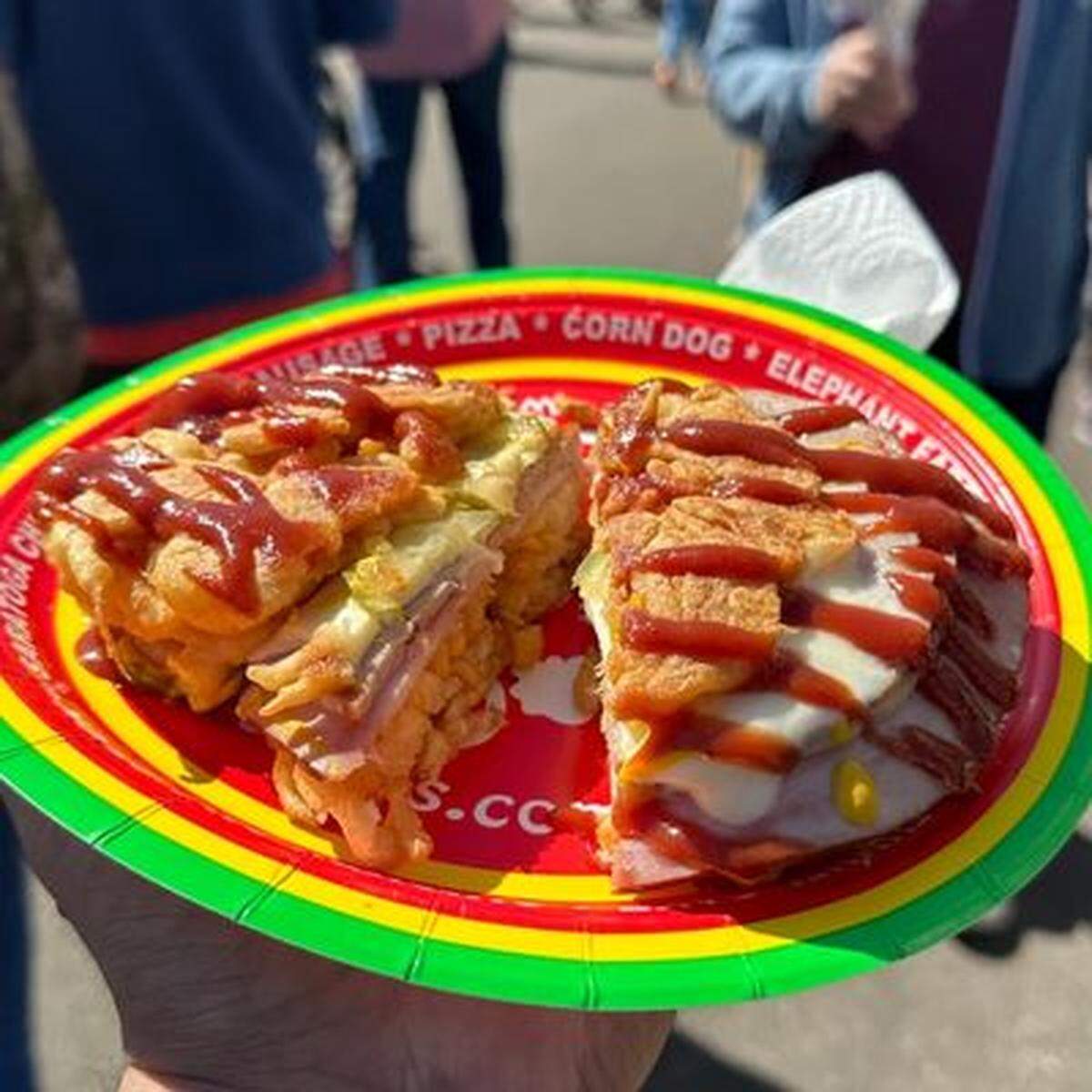 Miami Cuban Funnel Cake Sandwich