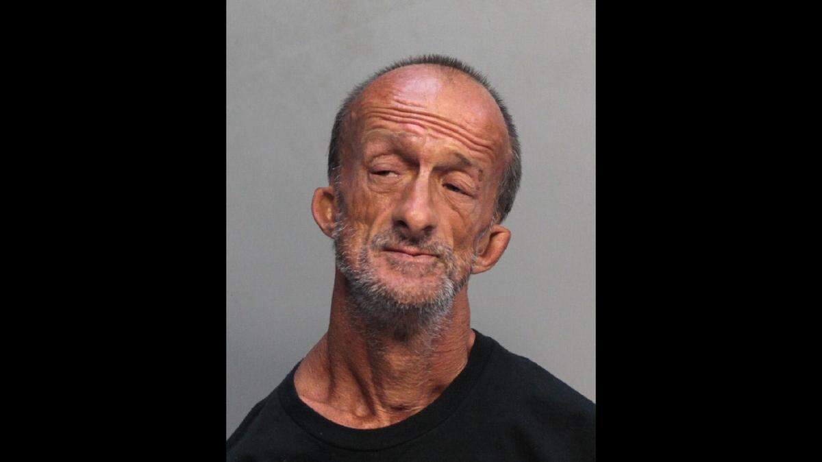 Jonathan Crenshaw was arrested and charged with aggravated battery by Miami Beach police on July 10, 2018.