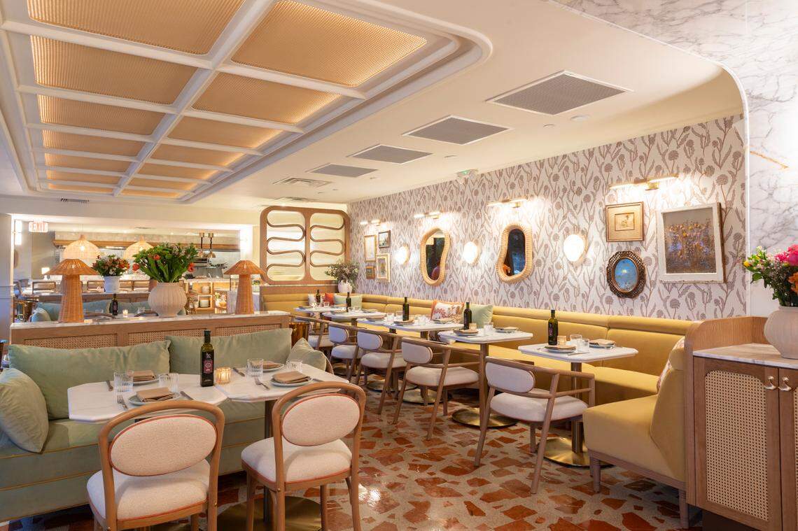 The interior at Elia restaurant at River Landing.