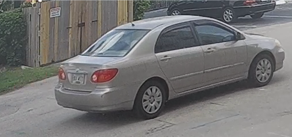 The suspect is believed to have gotten away in a 2003 to 2008 four-door Toyota Corolla, according to the FBI. The car has damage to the right rear bumper.