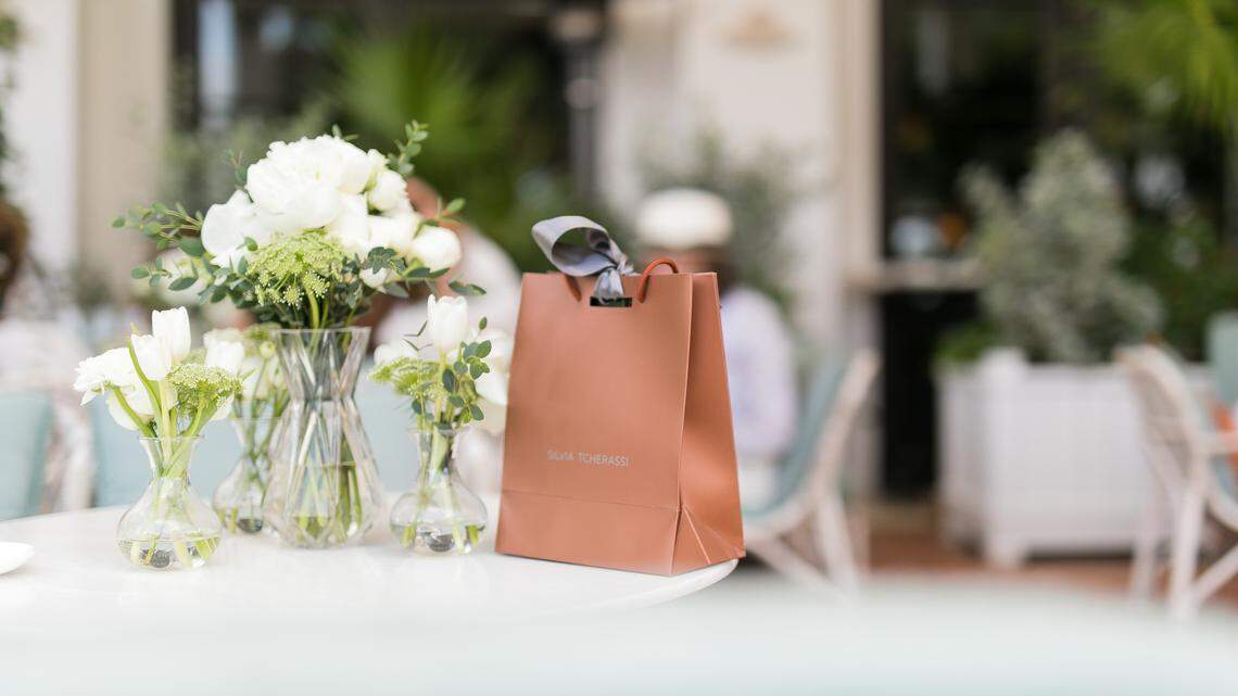 A fashionable affair: Silvia Tcherassi hosts a festive event for friends and clients