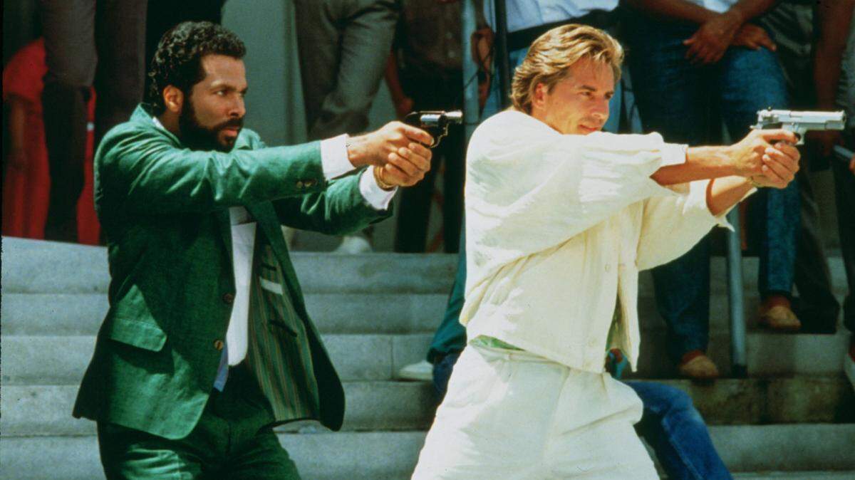 Miami Vice -- Don Johnson and Philipp Michael Thomas -- art for dvdscan