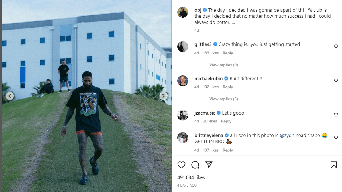 NFL free agent wide receiver Odell Beckham Jr. is training at Bradenton’s IMG Academy. He missed the 2022 NFL season.