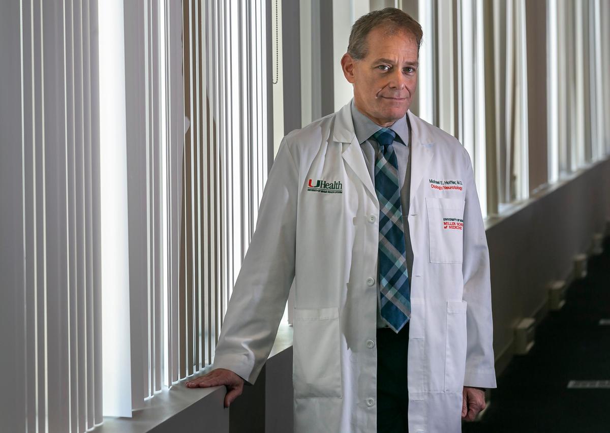 Michael E. Hoffer, M.D., at the University of Miami Miller School of Medicine in Allapattah on Friday, Nov. 7, 2018. Hoffer is part of the team that released a study into the acute symptoms and clinical findings of U.S. diplomatic personnel living in Havana, Cuba, who experienced neurosensory symptoms after exposure to a unique sound/pressure phenomenon.