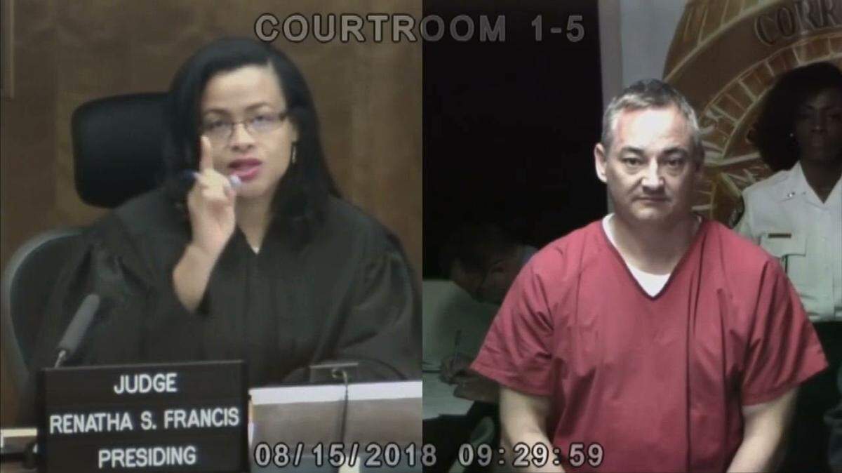 Judge Renatha Francis conducts a hearing in Miami-Dade County Bond Court in 2018.