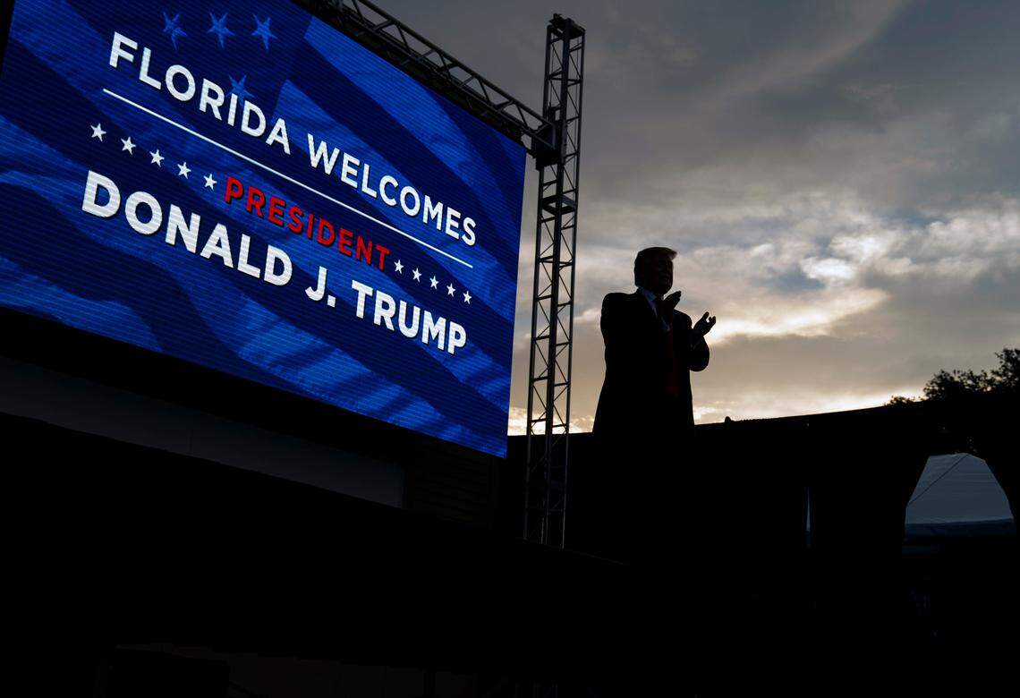 President Donald Trump at a rally in Panama City Beach on May 8, 2019.