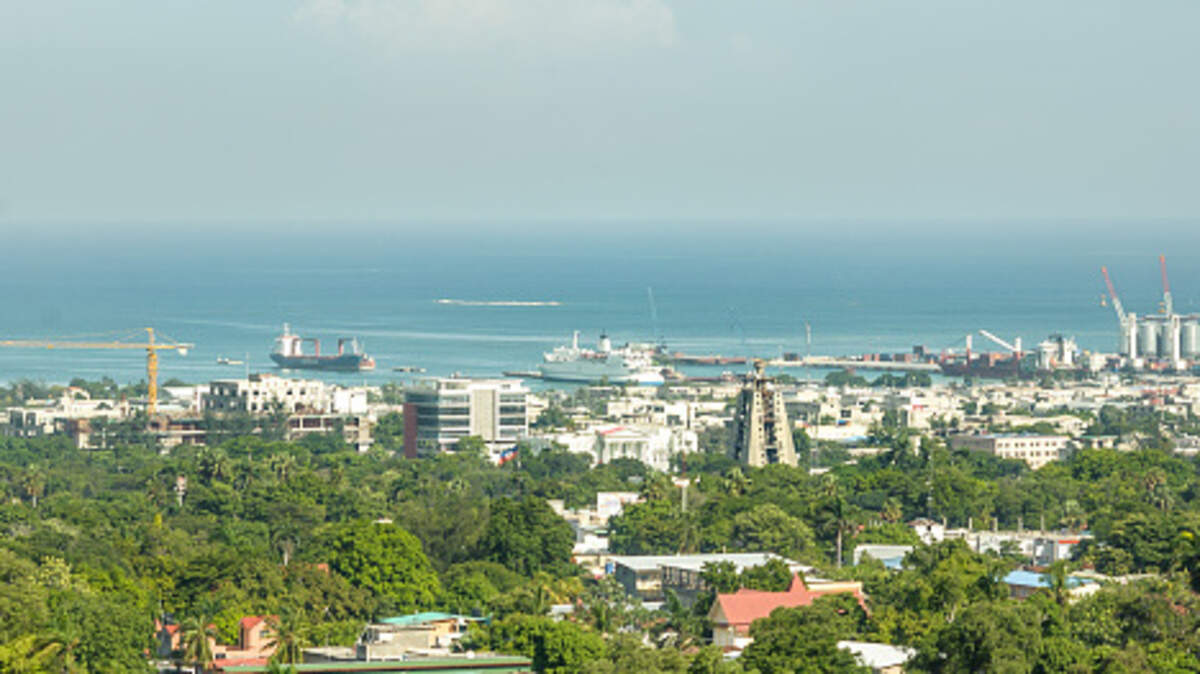 Ocean off Port-Au-Prince, Haiti