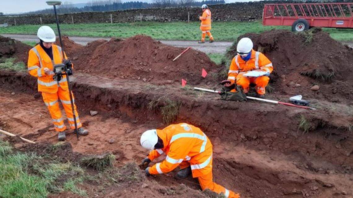 Archaeologists discovered ancient artifacts during a highway expansion project in northern England, according to officials.