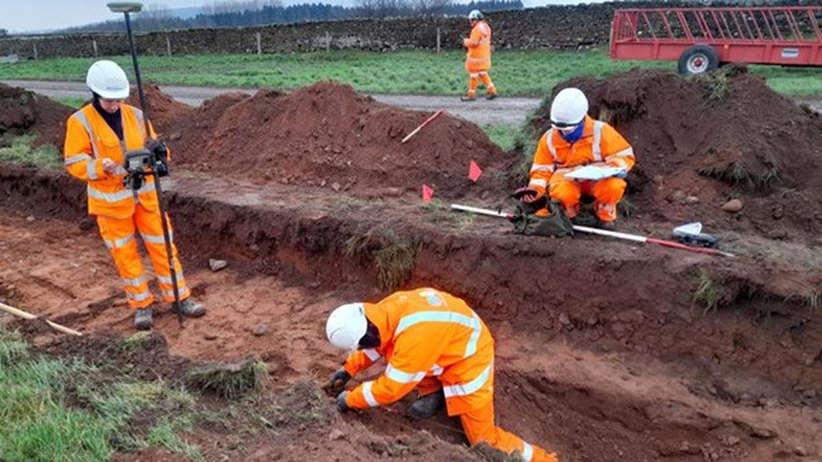 Archaeologists discovered ancient artifacts during a highway expansion project in northern England, according to officials.