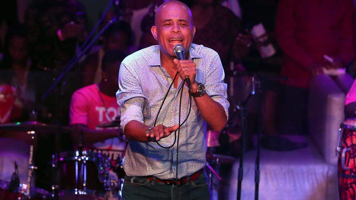 Former Haiti President Michel Martelly, aka “Sweet Micky,” performs at Cafe Iguana Pines in Pembroke Pines on May 19, 2016.