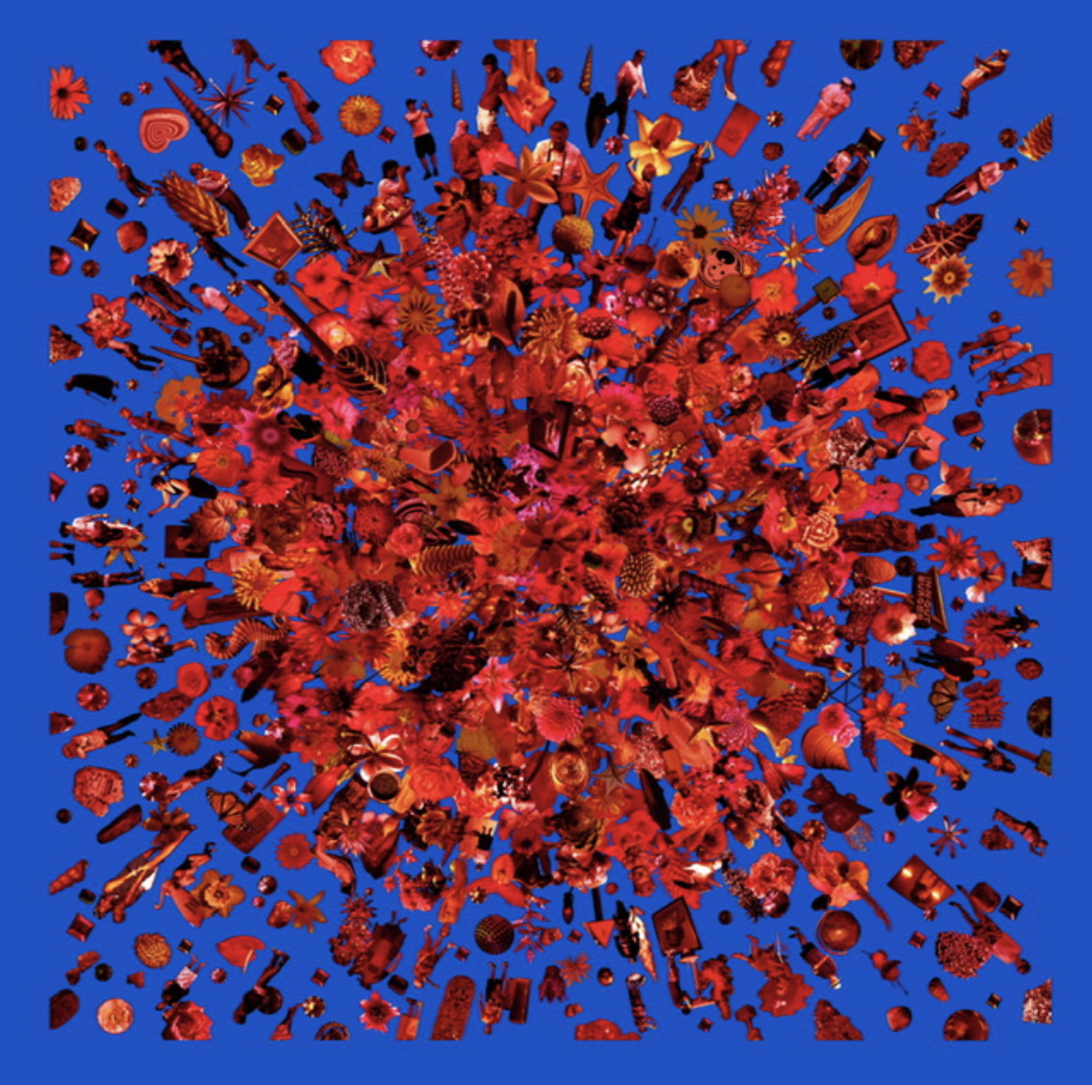 Re-Collections VIII (rojo) by Carlos Betancourt, a renowned multidisplinary artist based in Miami. Betancourt worked with Lofty Brickell, a flexible ownership condo building, to create its NFT art collection. An original NFT comes with the purchase of a unit.