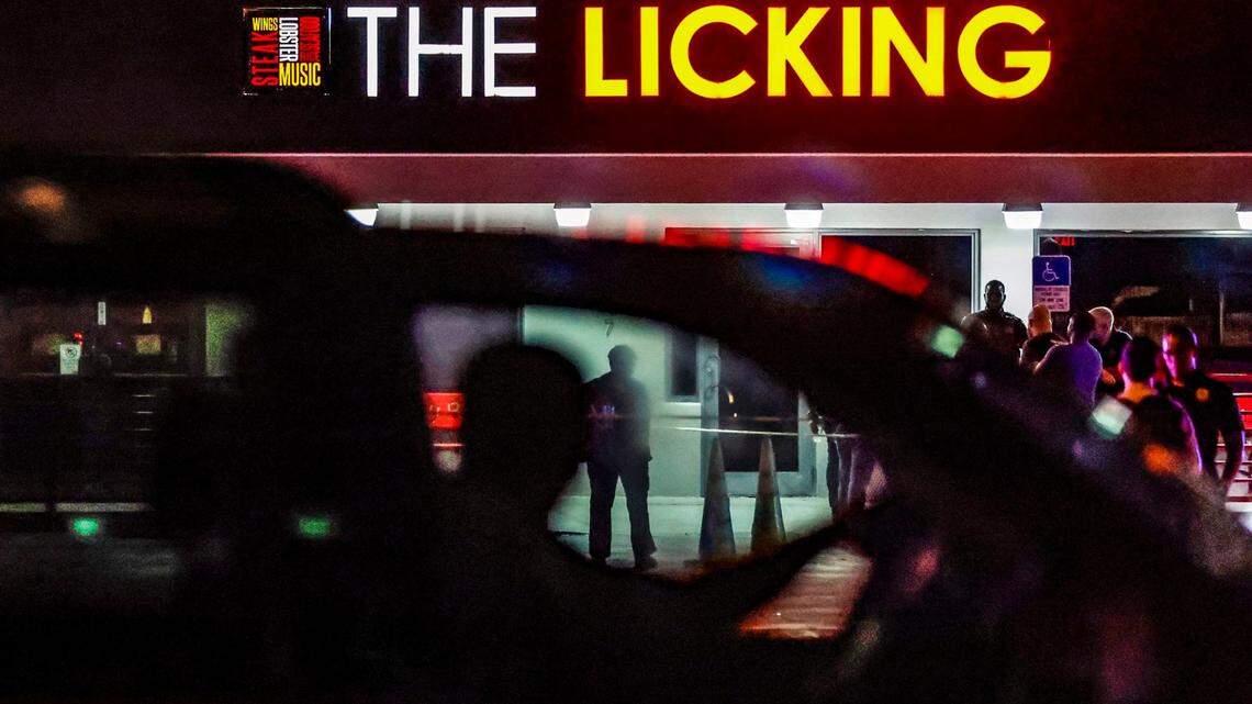 Miami Gardens police units responded to the area of The Licking Restaurant with reports of multiple shooting victims in Miami Gardens on Thursday, January 5, 2023.