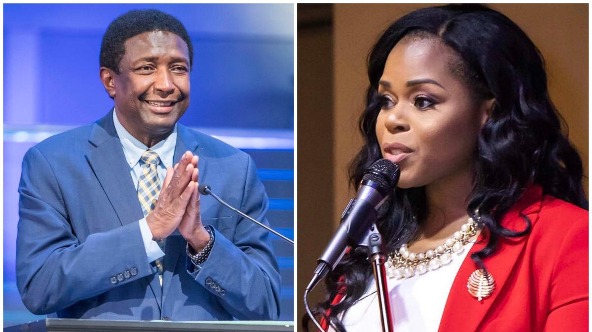 El ex comisionado y alcalde del Condado Broward, Dale V.C. Holness (izq), aventaja a la ejecutiva Sheila Cherfilus-McCormick por nueve votos en la contienda para ganar las primarias demócratas por el Distrito Congresual 20al Congreso de la Florida.