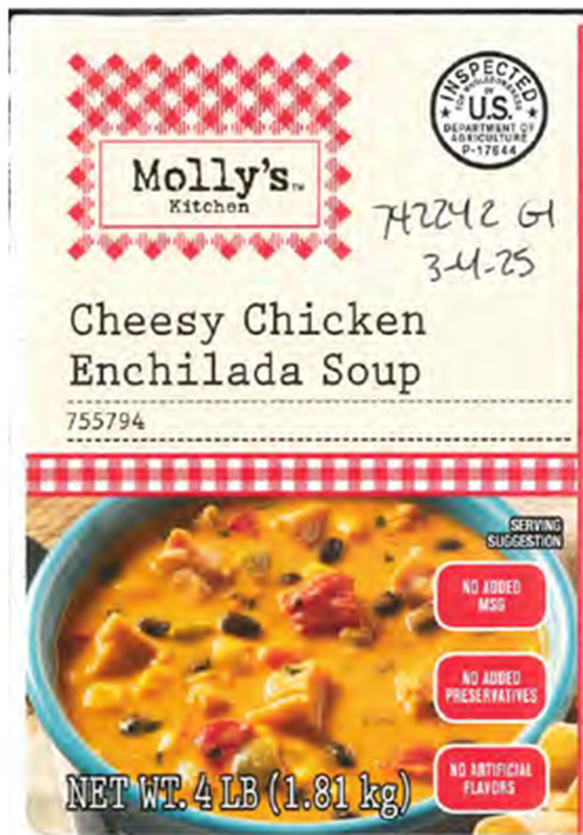 Molly’s Kitchen Cheesy Chicken Enchilada Soup