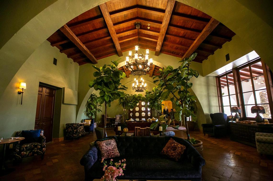 The refurbished Governor’s Loggia at the Bath Club in Miami Beach. Developer Don Peebles has restored and reopened the historic private club after years of use as an event space.