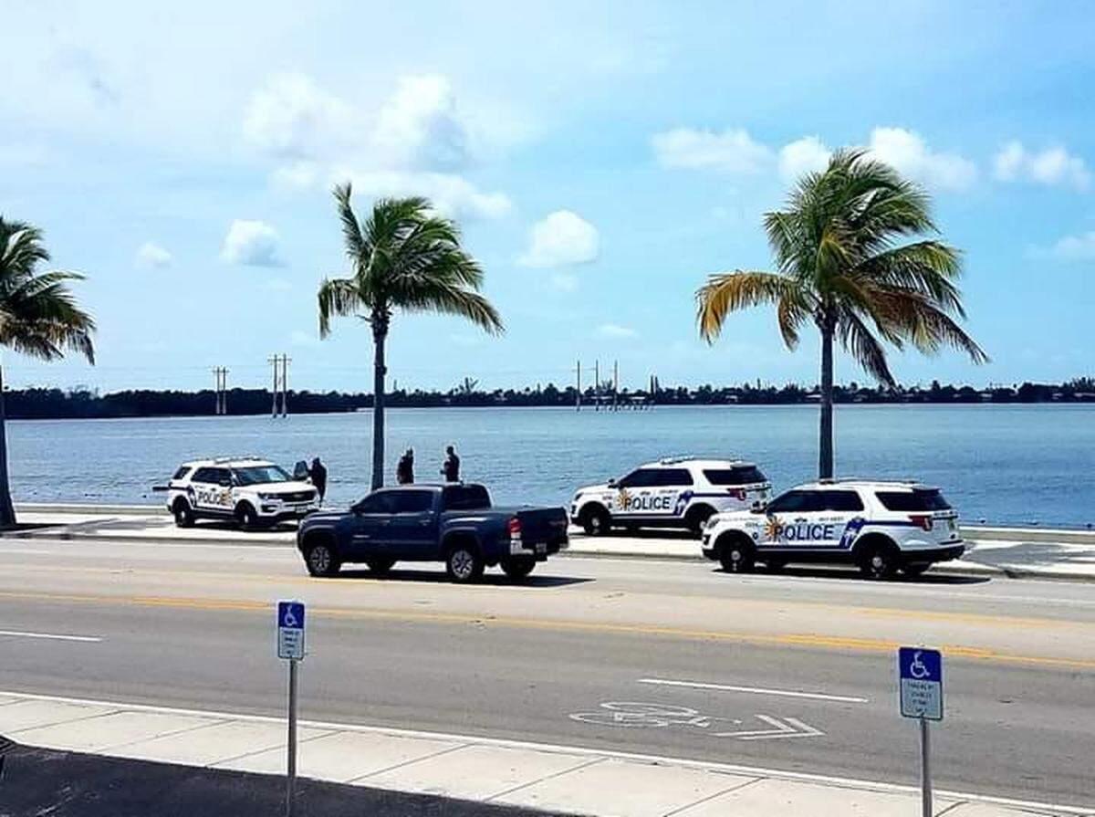 Key West police officers arrived at a seawall to find a homeless man had died there.