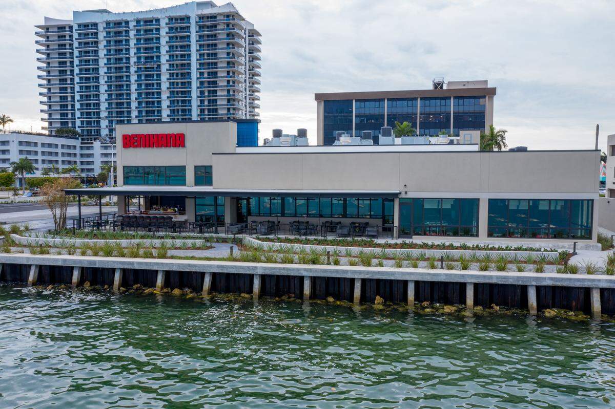 Waterfront views abound at the new Benihana on the 79th Street Causeway.