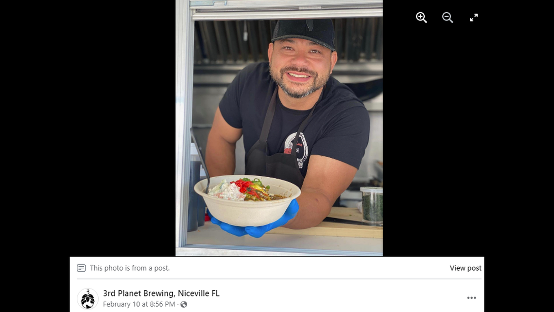 Michael Ledford, owner and chef of the My Ohana food truck, was stabbed to death behind a CVS in Florida, police said.