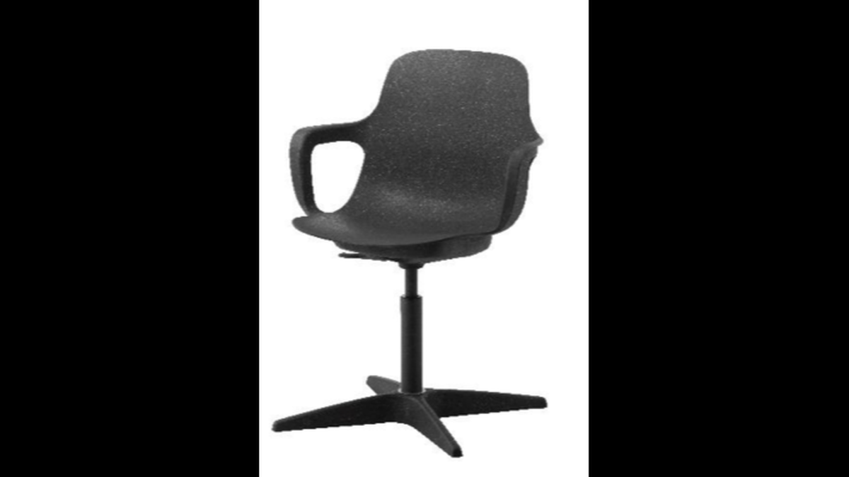 IKEA Odger Swivel Chair in Anthracite color