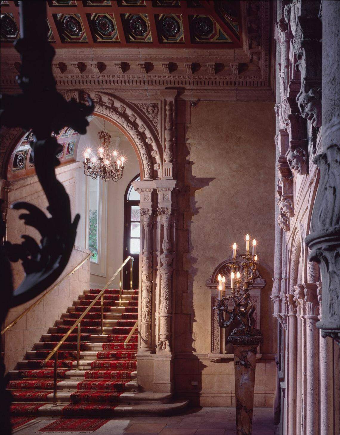 The ornate lobby of the Freedom Tower on Biscayne Boulevard in downtown Miami as photographed after the 1925 building received its first extensive renovations in the late 1980s