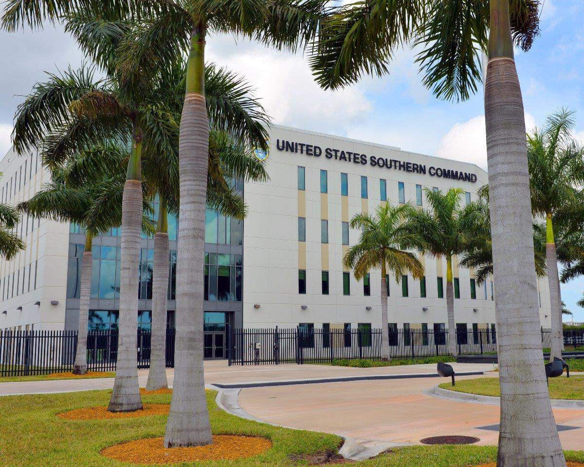 U.S. Southern Command’s headquarters building in Miami, Florida.