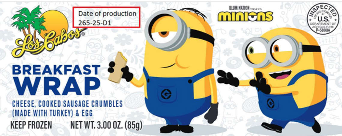 Los Cabos Cheese, Cooked Sausage Crumbles (Made with Turkey) & Egg Breakfast Wrap