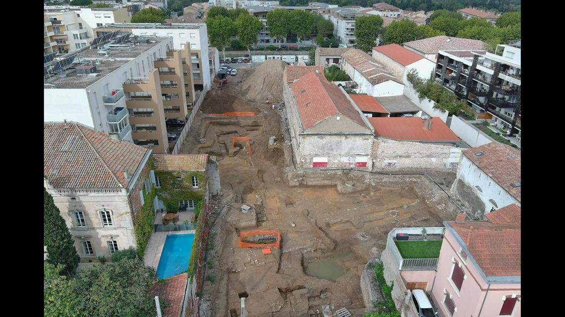Archaeologists unearthed ancient ruins beneath a 19th century city in France, officials said.