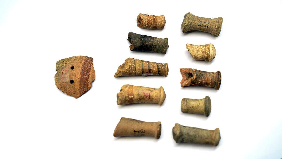 The pieces were made from the same clay as items made by professional potters, researchers said.