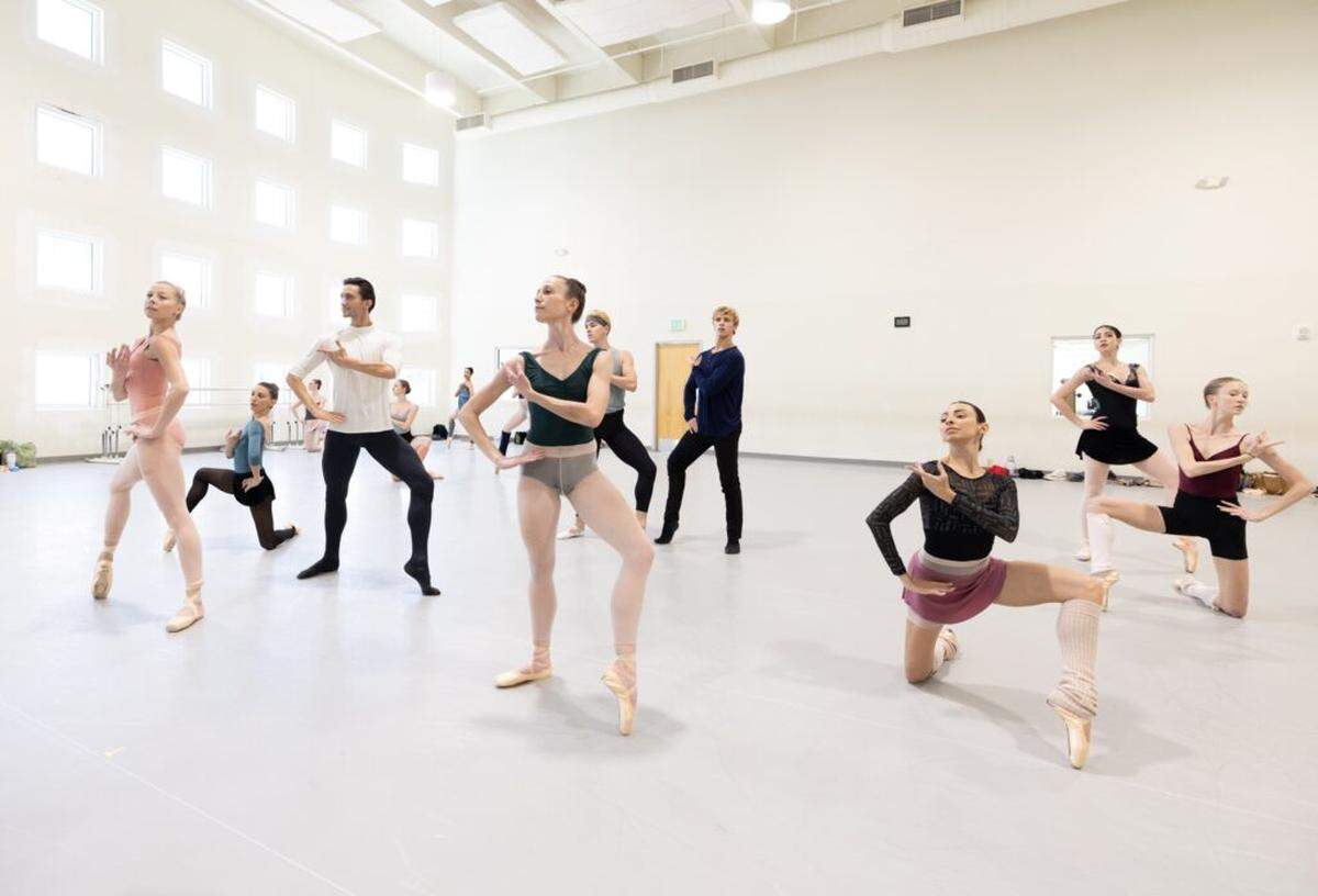 Miami City Ballet Dancers in “Agon.” Choreography by George Balanchine.