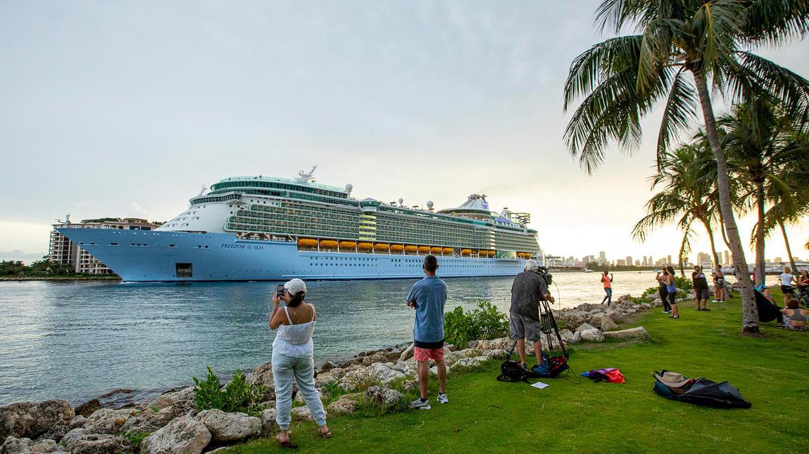 Royal Caribbean sails first ‘simulator’ cruise ship from Miami, as industry set to restart