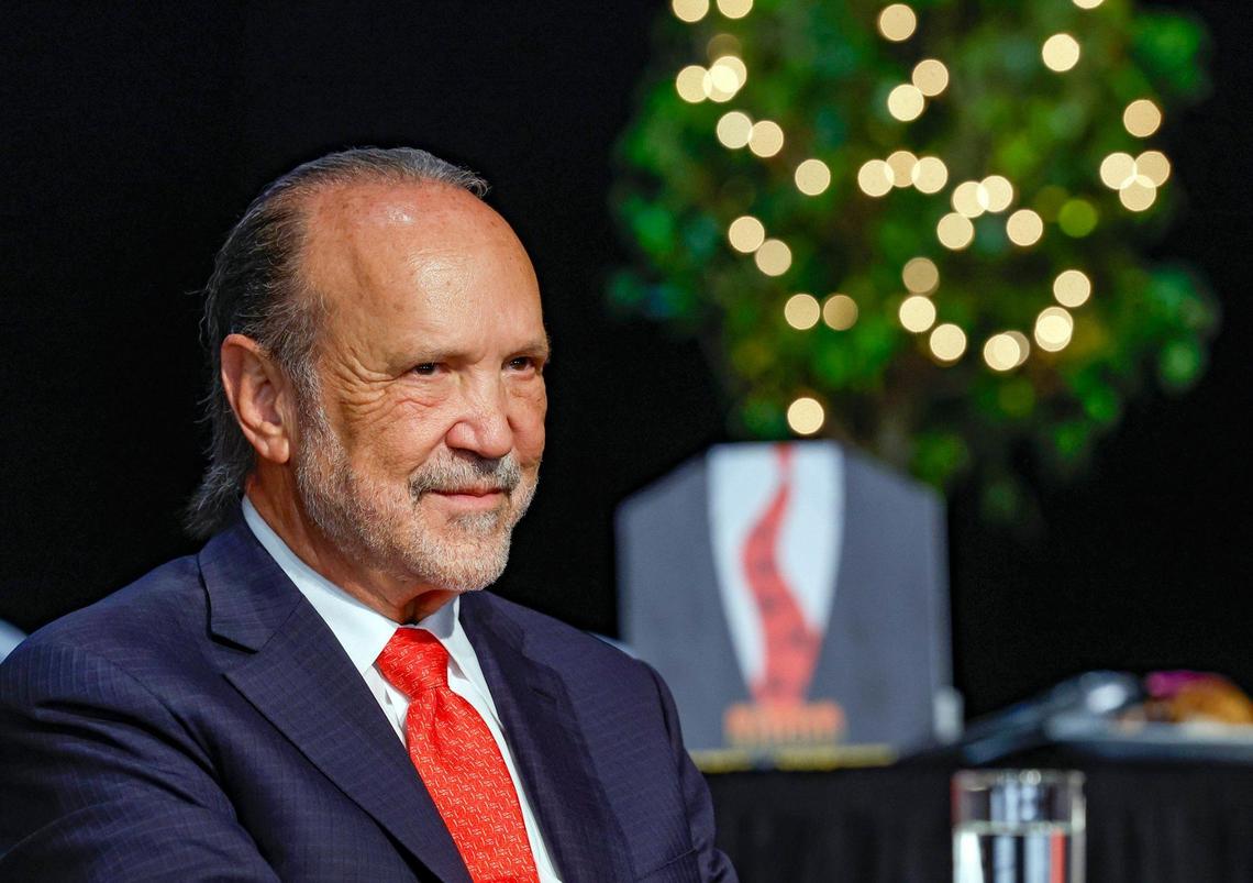 Ron Book is honored by the 5000 Role Models of Excellence Foundation at the Miami Beach Convention Center on Saturday, Jan. 18, 2025.