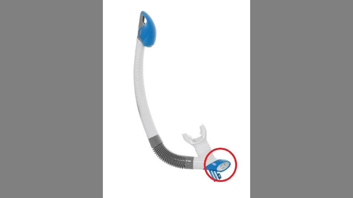 Oceanic Adult Dry Top Snorkels that were sold exclusively at Costco have been recalled.