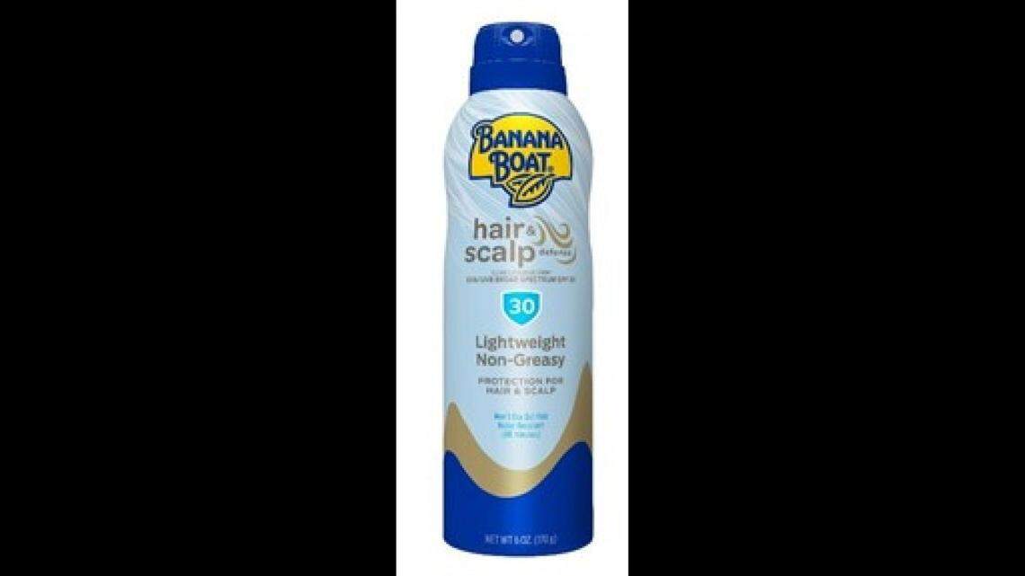 Three lots of Banana Boat Hair & Scalp Spray SPF 30 sunscreen have been recalled