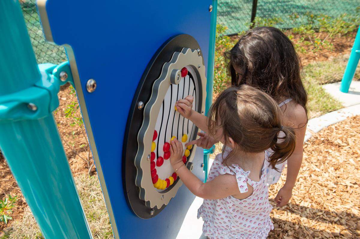 Miami-Dade Parks has just opened its Superhero Autism Playground, the first of its kind in the county. The new playground has an ADA-accessible “Whirl,” a “Spinami” motion play spinner, an “Adventure Crawl Tube,” a “Cozy Cocoon” play berm, sensory play panels and engineered wood fiber safety surfacing.